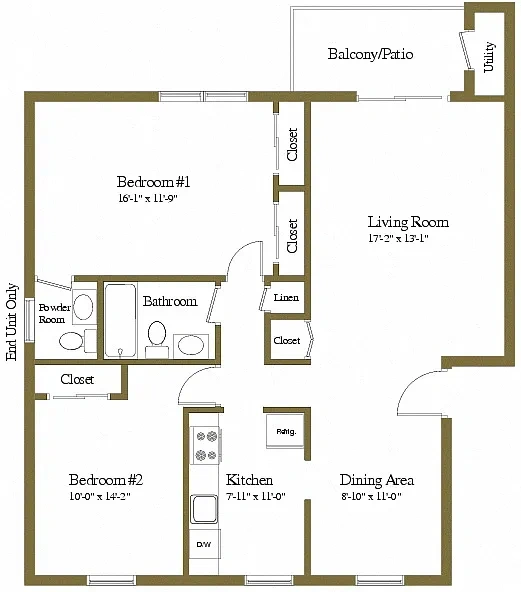 Liberty Gardens Apartments – Floor plan