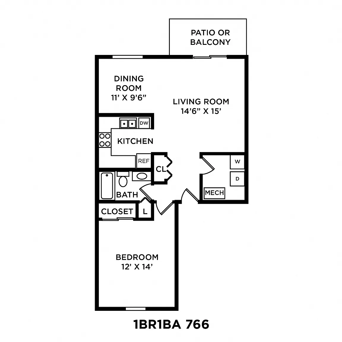 Wexford Lakes Apartments and Townhomes – Floor plan