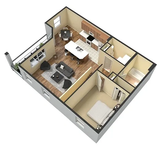 Joiner Crossing Apartments – Floor plan