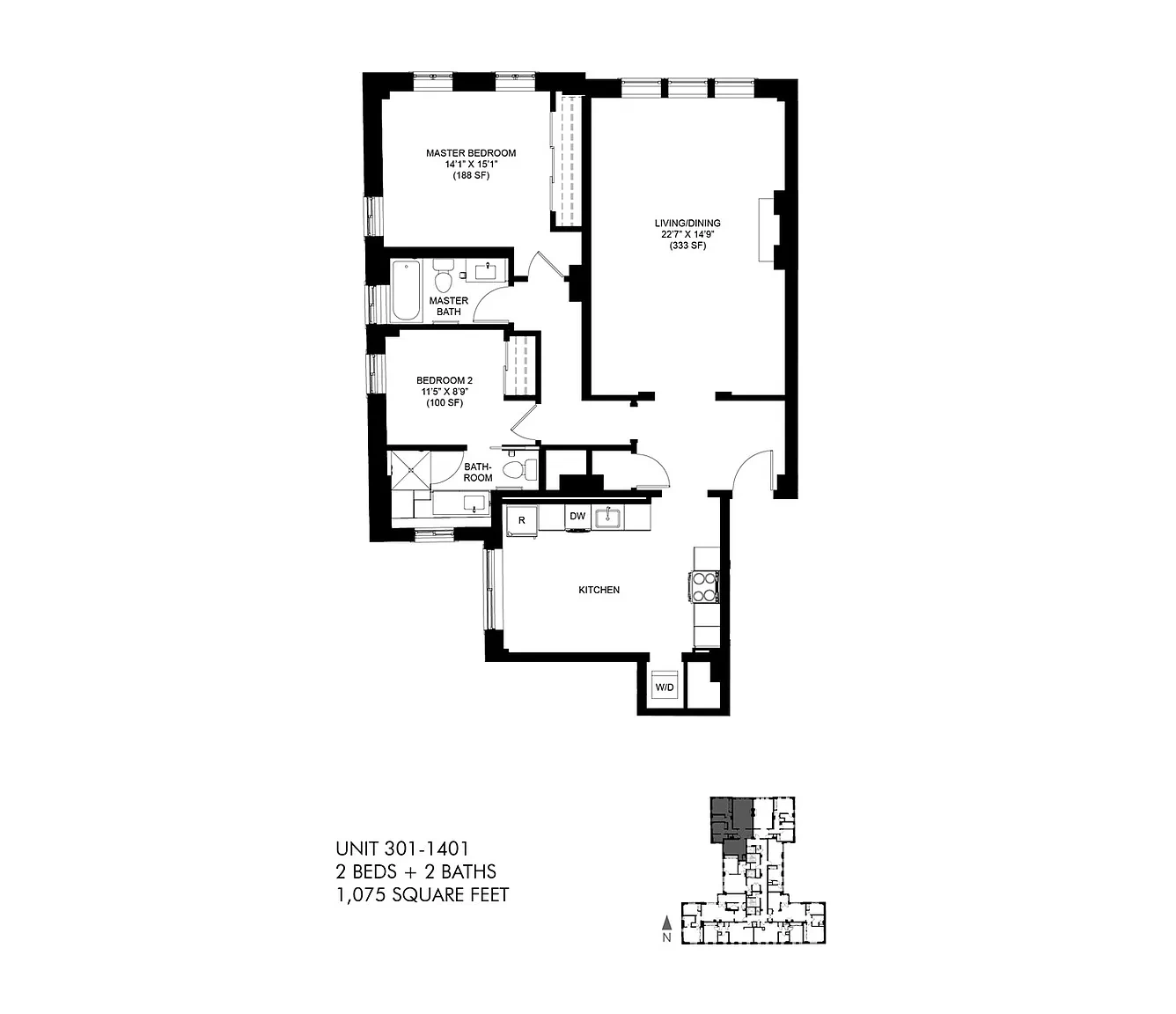 Park Heights by the Lake Apartments – Floor plan