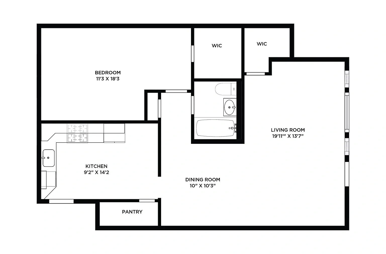 Wyndmoor Apartments – Floor plan
