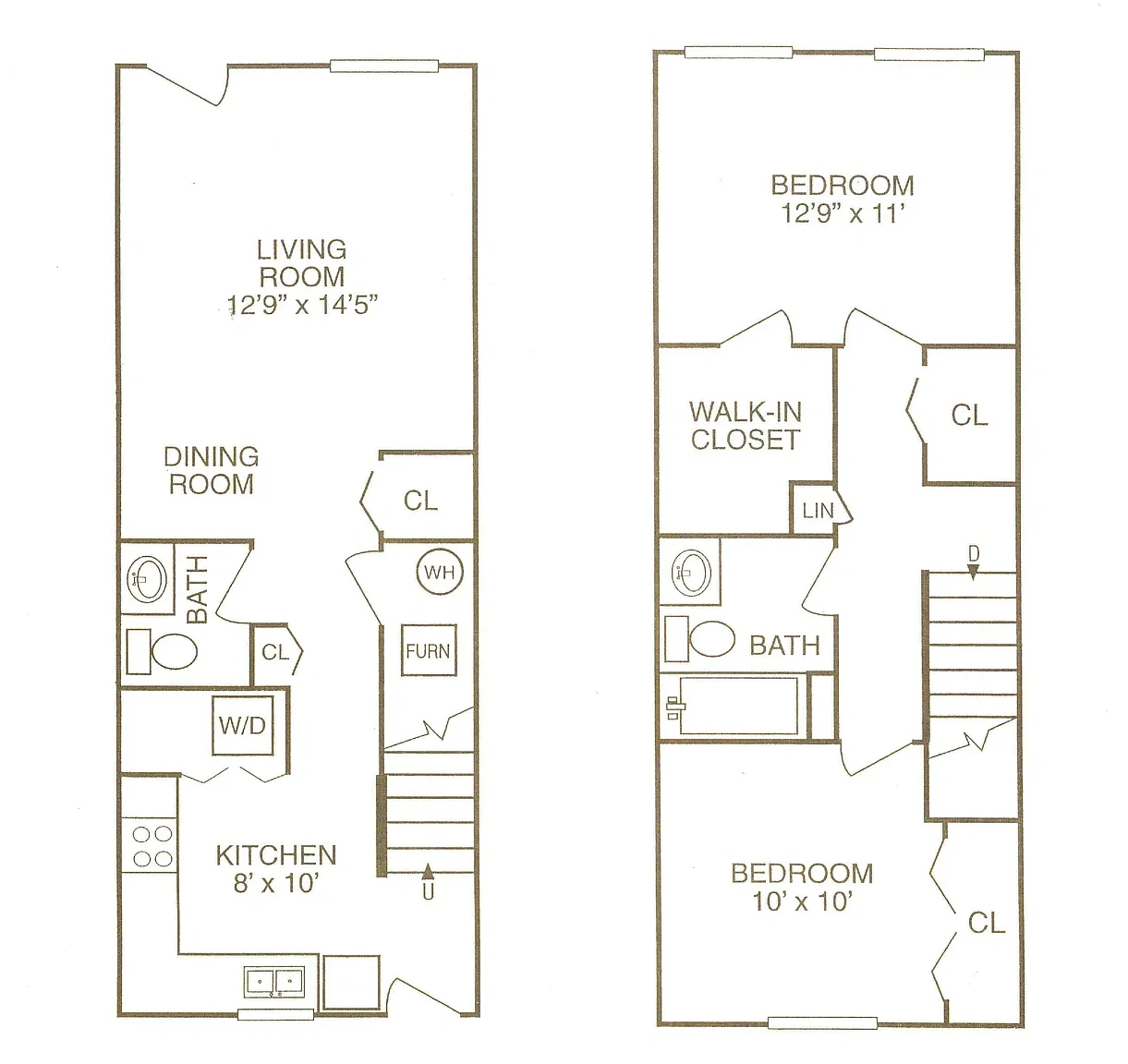 Beacon Place Apartments – 2 Bed 1.5 Bath! Townhome