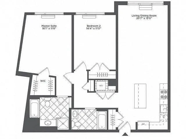 Infinity Edgewater – Floor plan