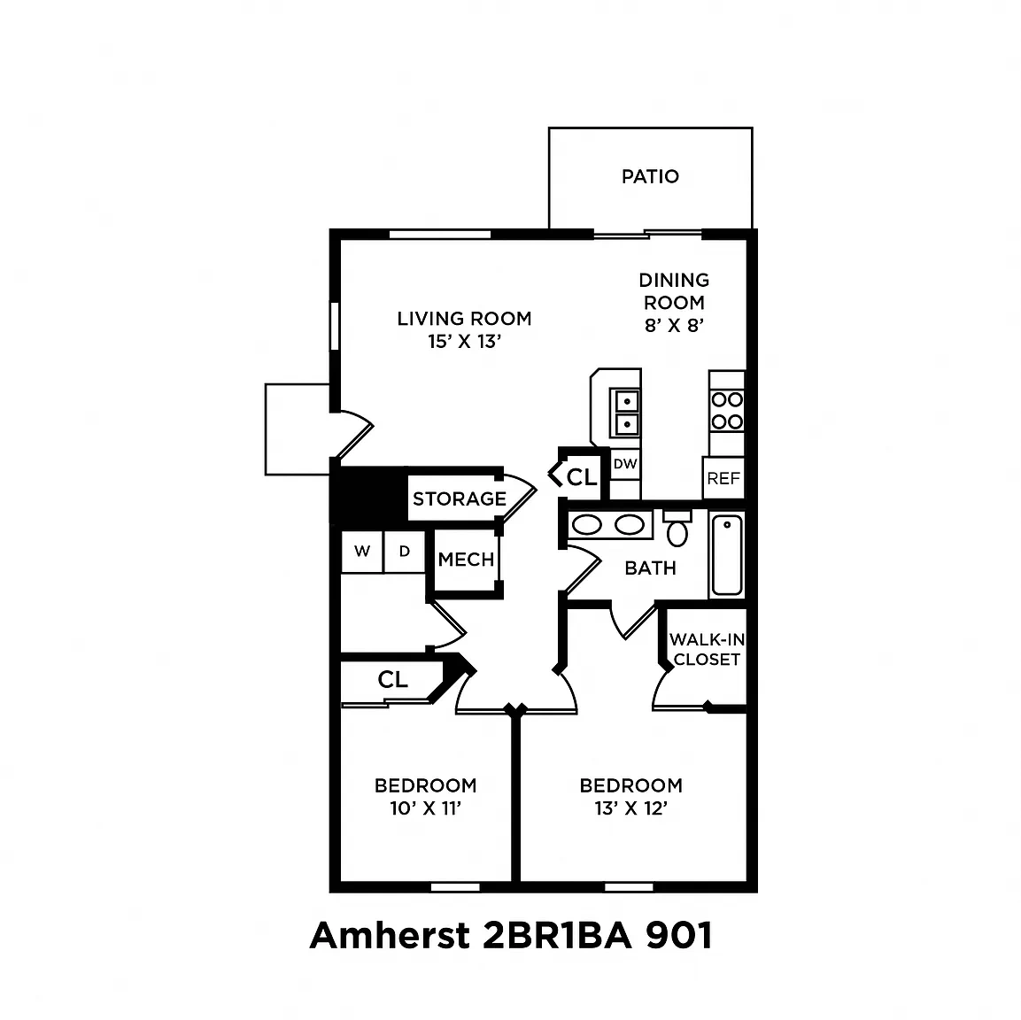Eastpointe Lakes Apartments and Townhomes – Floor plan