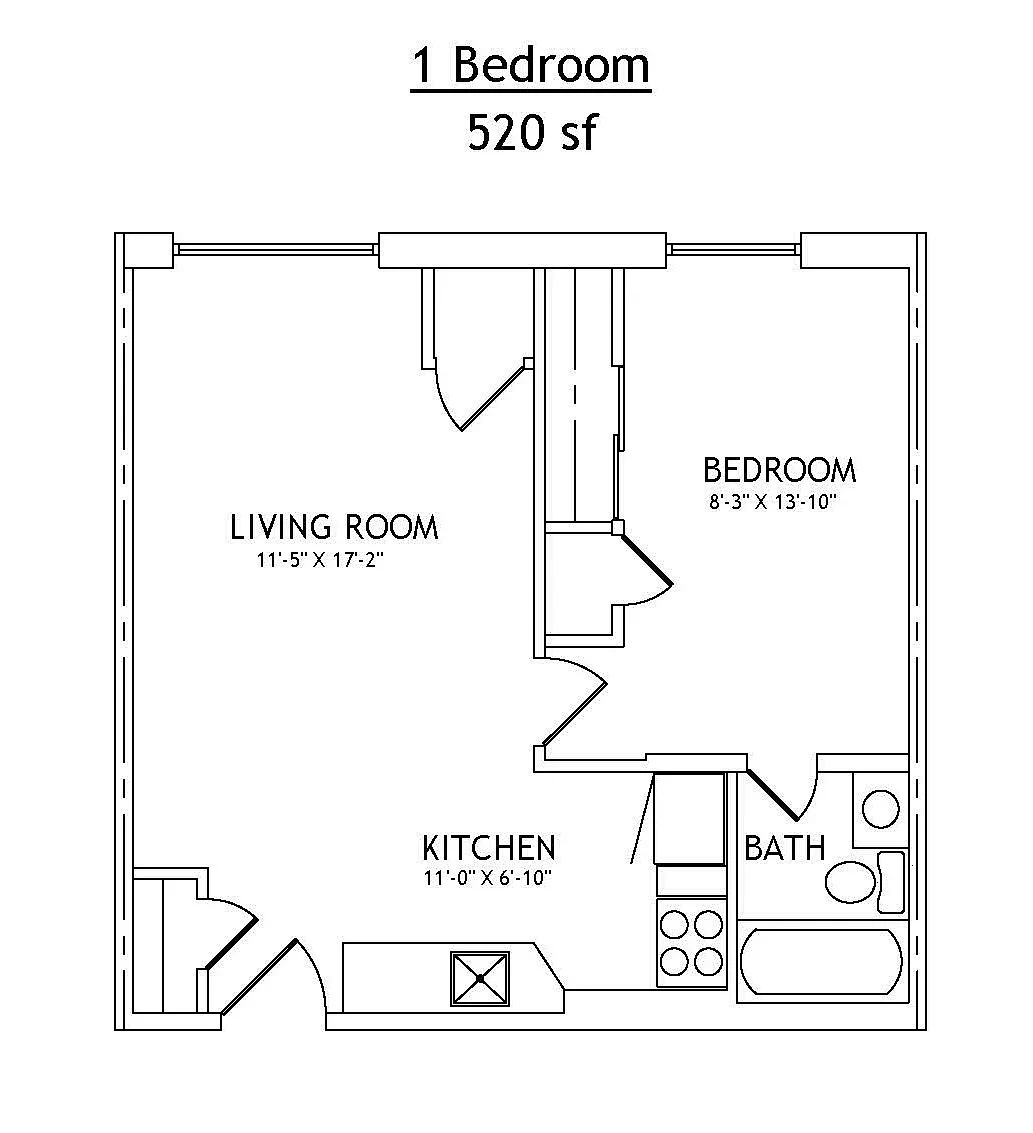 Skyview Manor – 1 Bed
