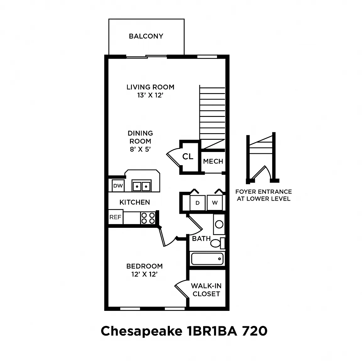 Eastpointe Lakes Apartments and Townhomes – Floor plan