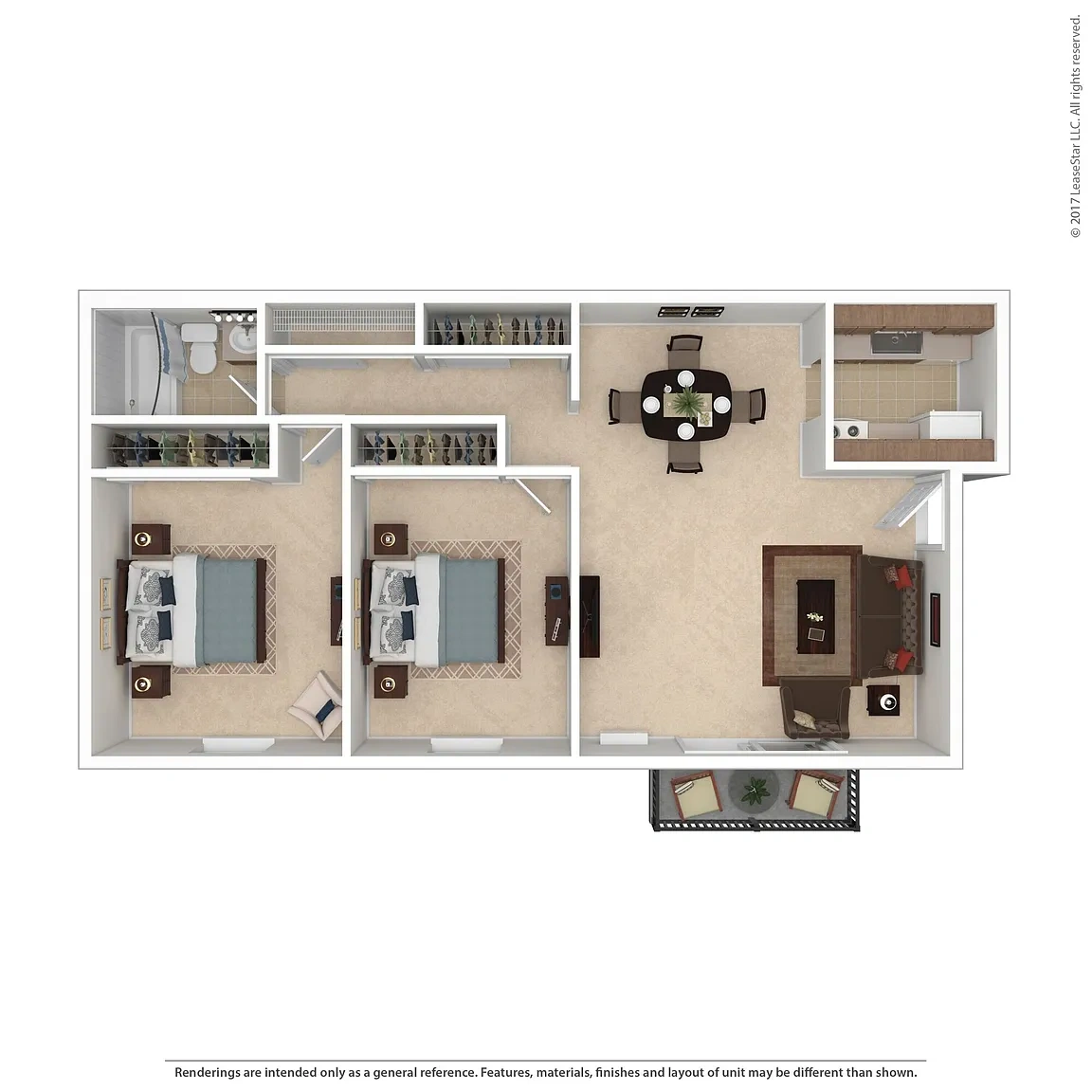 Walnut Hill – 2 Bedroom Traditional
