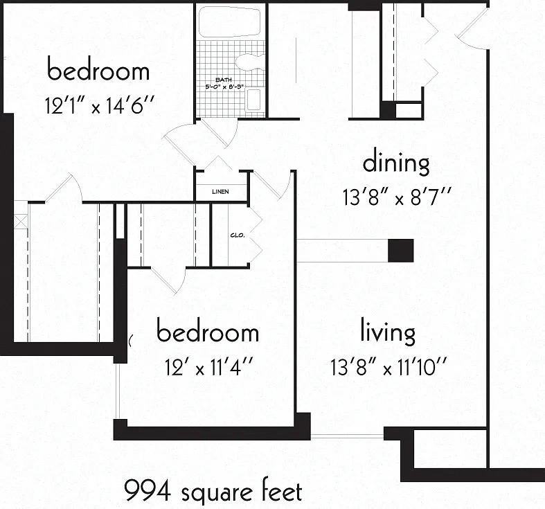 Bancroft Luxury Apartments – Floor plan