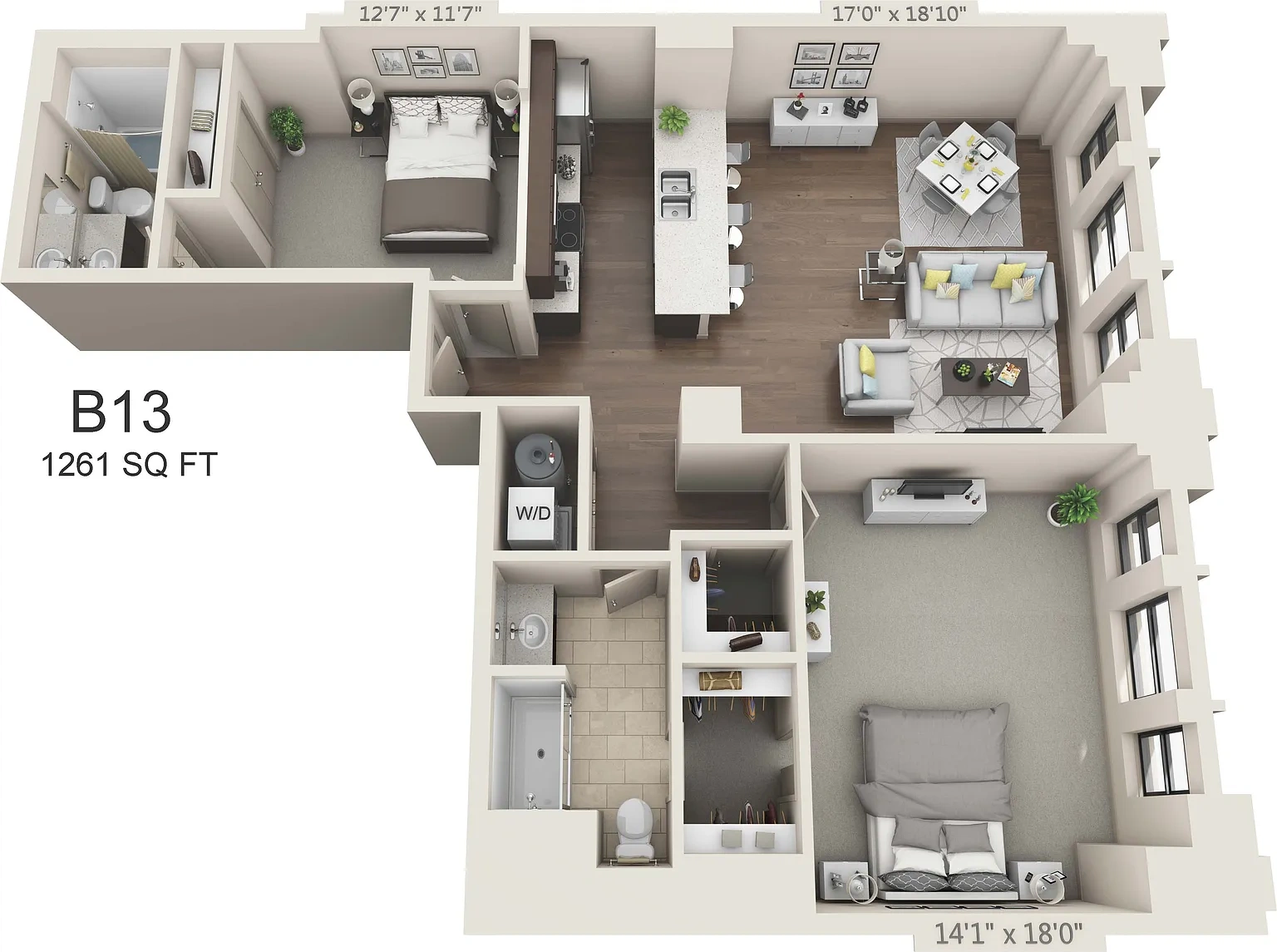 The Standard – Two Bed/Two Bath - 1261