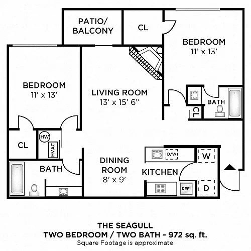Hidden Lakes Apartment Homes – Floor plan