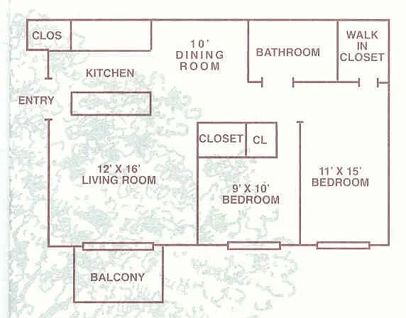 Oak Hill Apartments – Two Bedroom