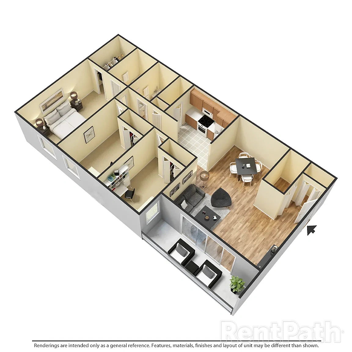 Arbor Court – 302-C1 - 3 Bdrm, 2 Bath