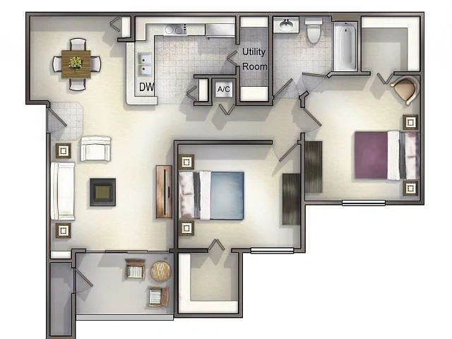 Allegro Palm Apartments – Floor plan