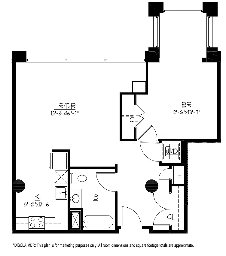 Montgomery Mill Apartments – Floor plan