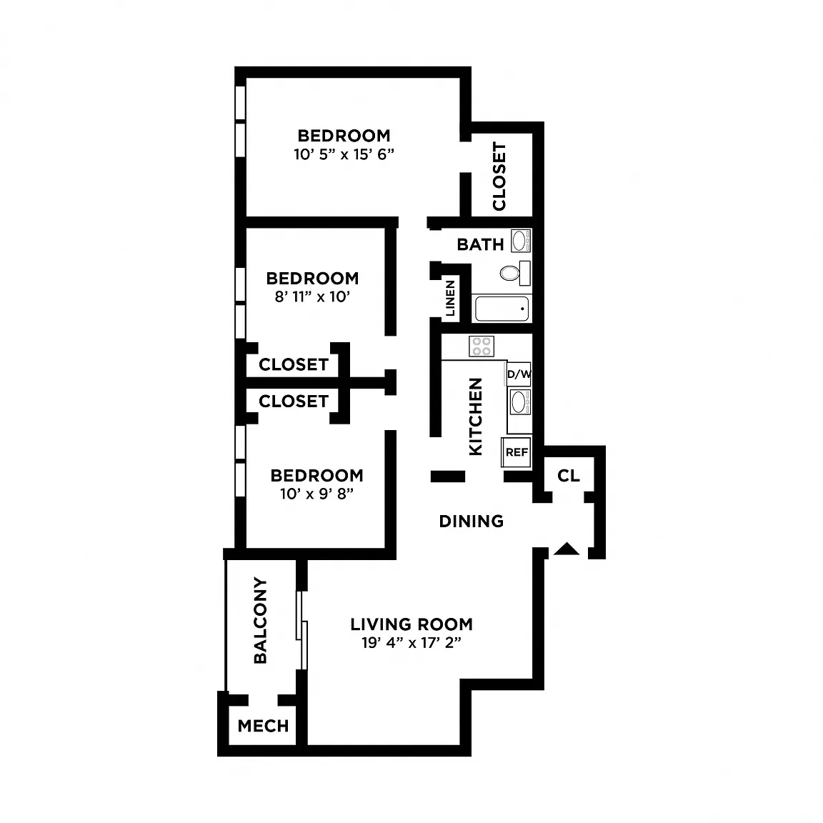 The Willows Apartment Homes – Floor plan
