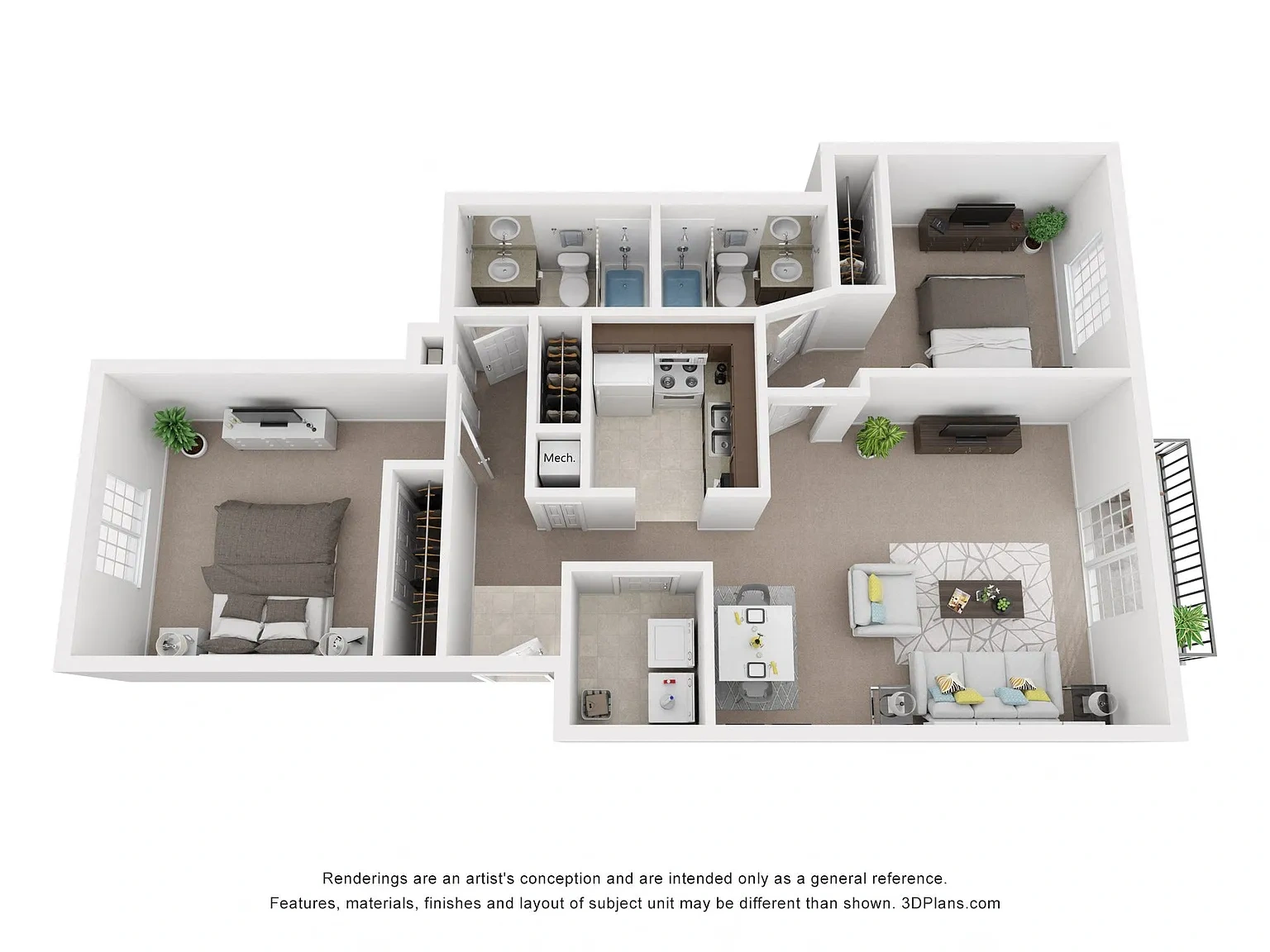 LakePointe Apartments – Floor plan
