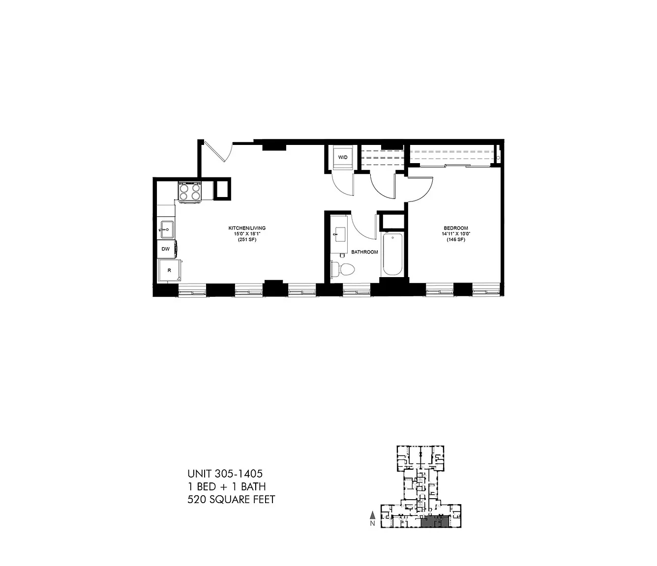 Park Heights by the Lake Apartments – Floor plan