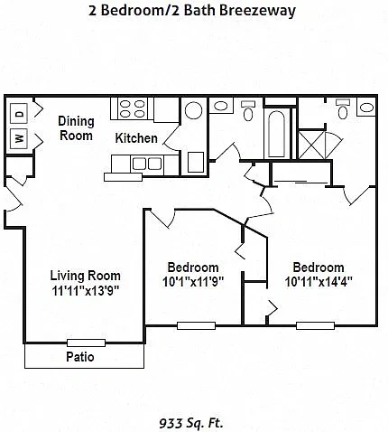 Brookfield Village Apartments – Floor plan