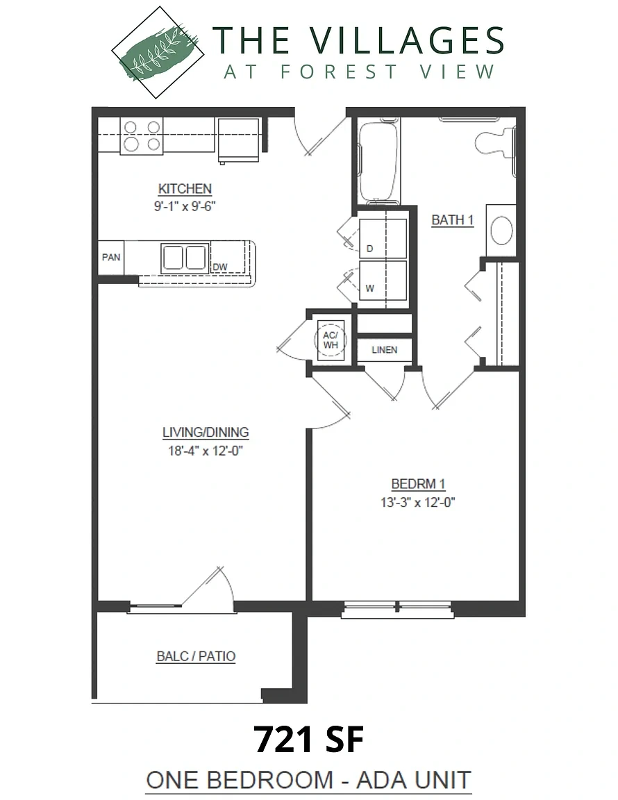 Villages at Forest View – Floor plan