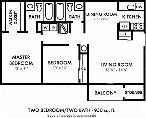 Cranbury Crossing Apartment Homes – Floor plan