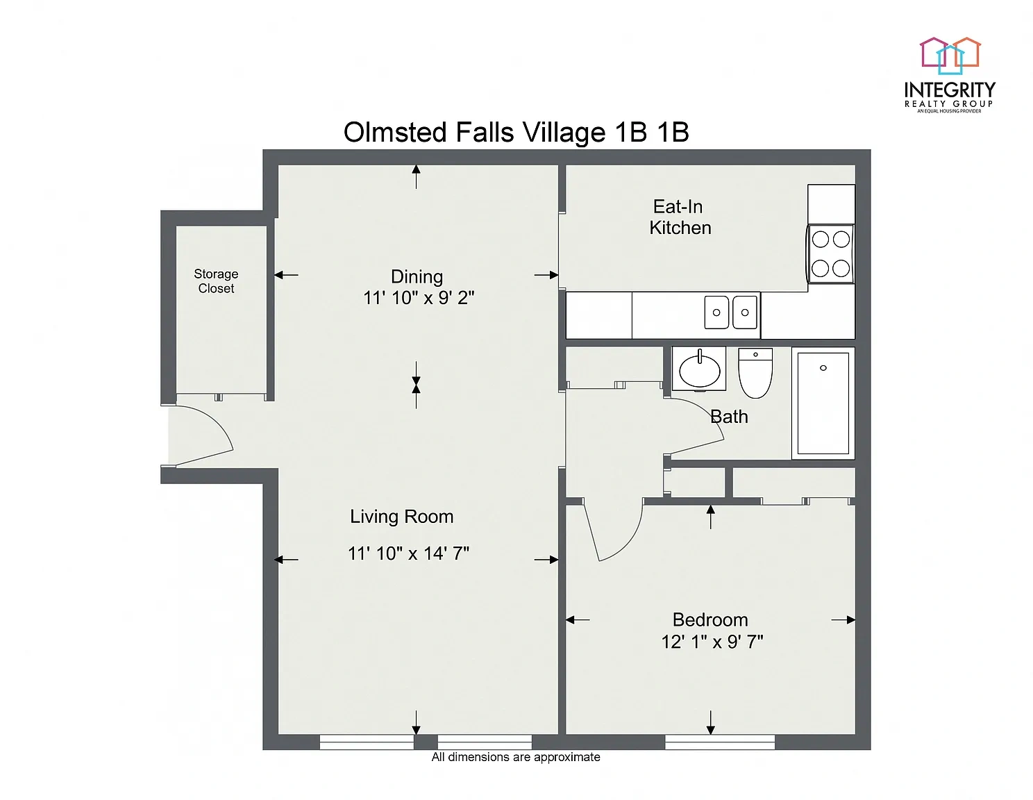 Olmsted Falls Village Apt - SPO Properties – 1 Bedroom 1 Bath
