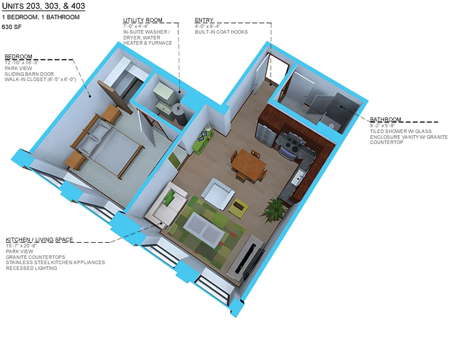 Seasons at Perk Park – Apartment