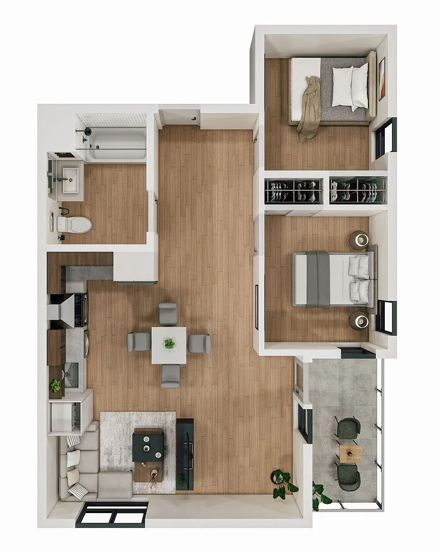 10th and Robinson – Floor plan