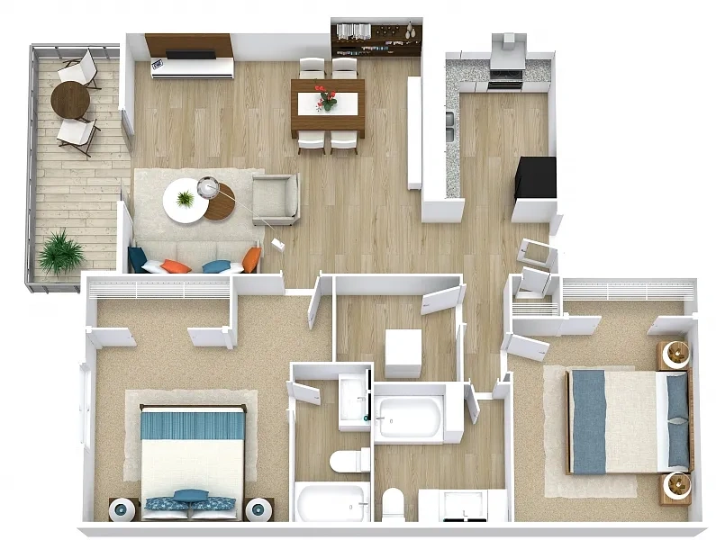 The Summit at Sabal Park Apartments – Floor plan