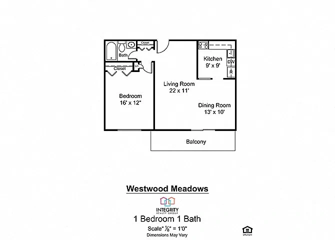 Westwood Meadows – 1 Bedroom 1 Bath
