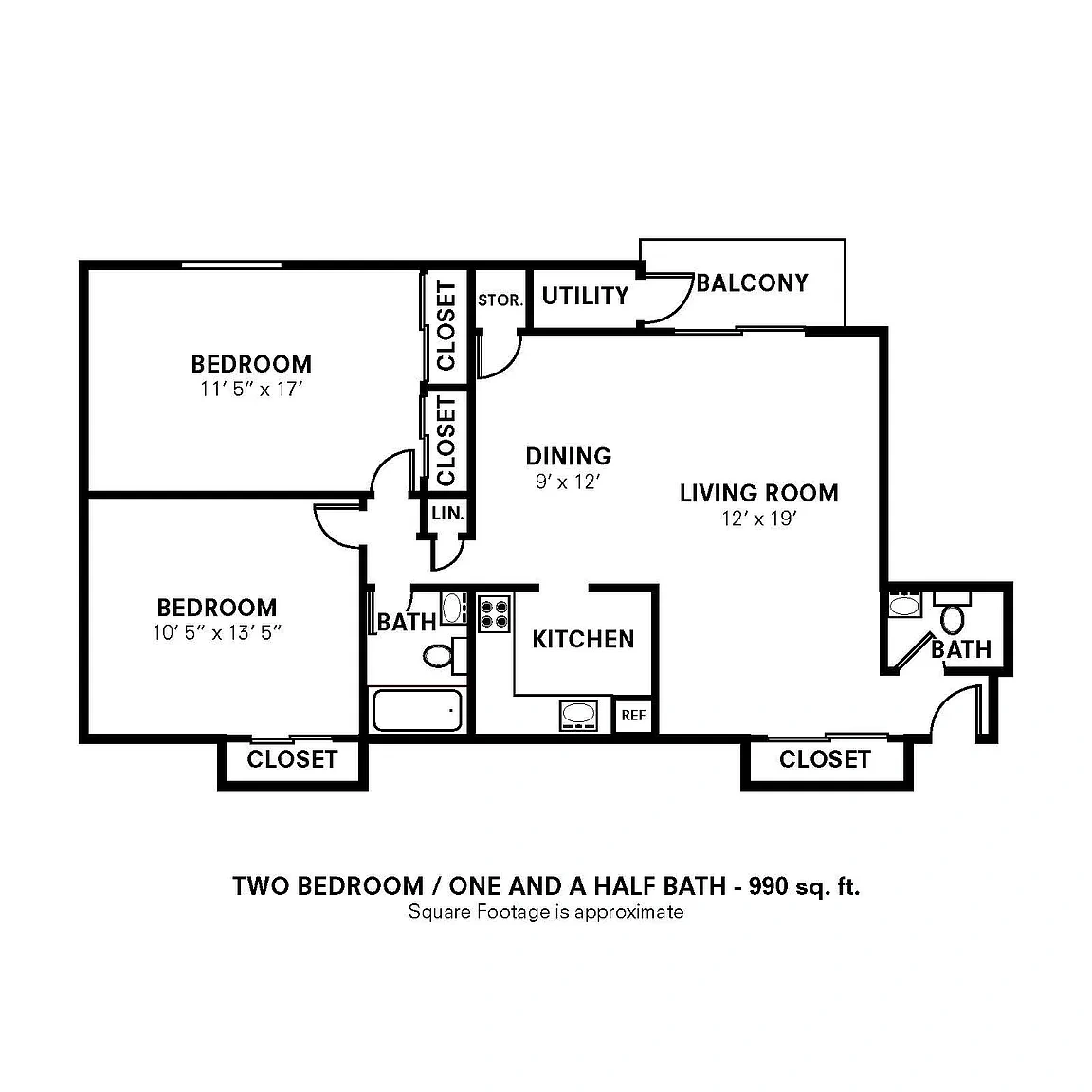 The Preserve at Owings Crossing Apartment Homes – Floor plan