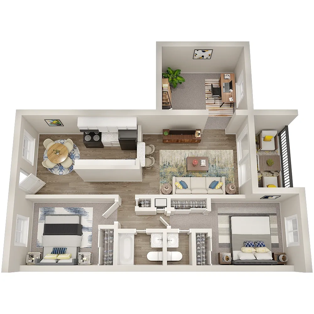 Promenade At Edgewater Apartments – Floor plan