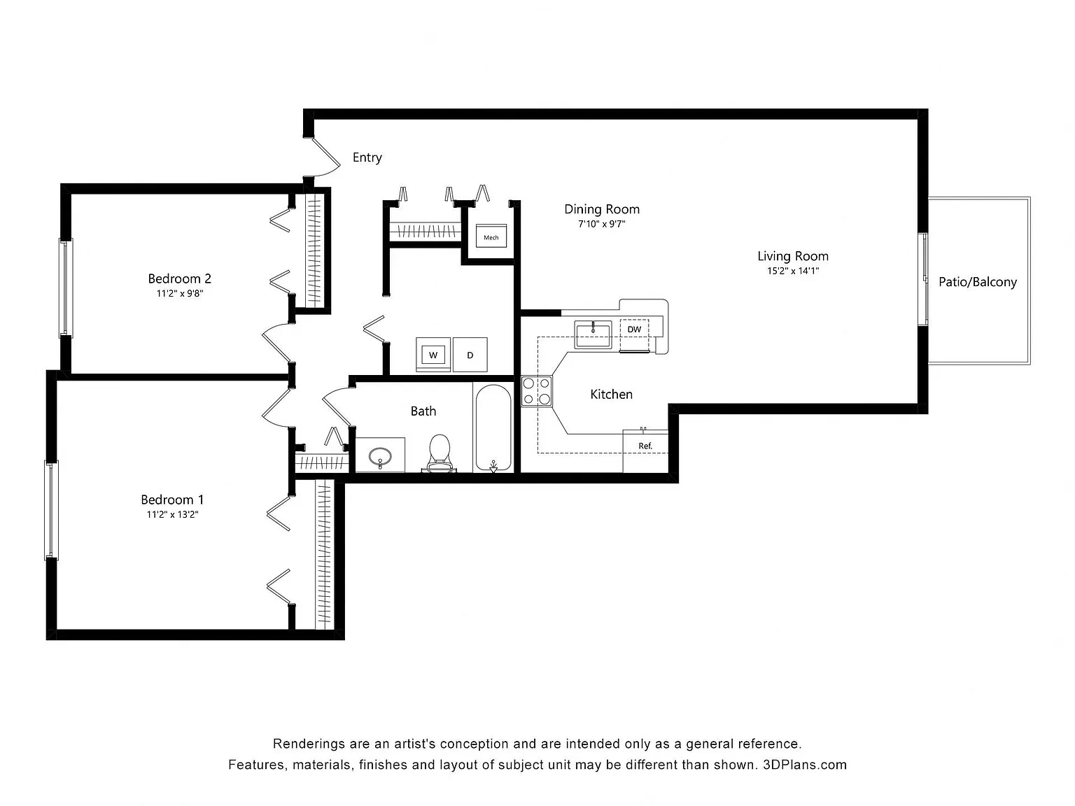 Portsmouth Apartments – Floor plan