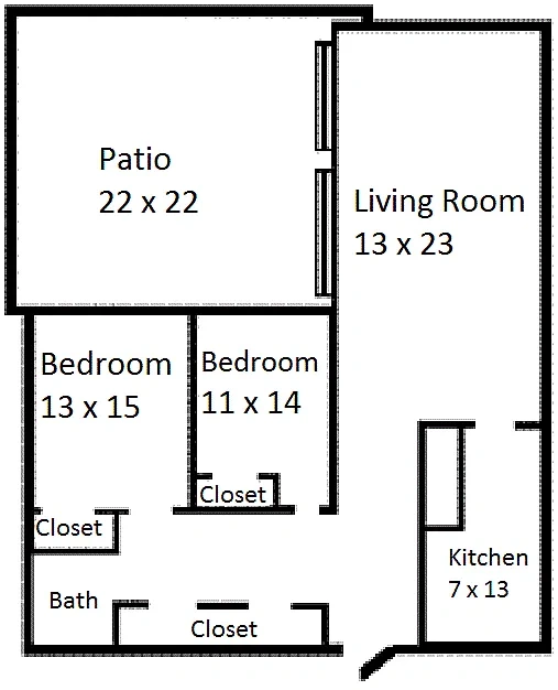 Woodside Terrace Apartments – Floor plan