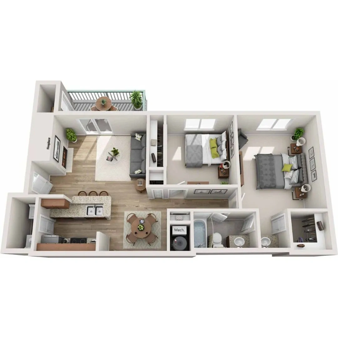 Northwoods Apartments – Floor plan
