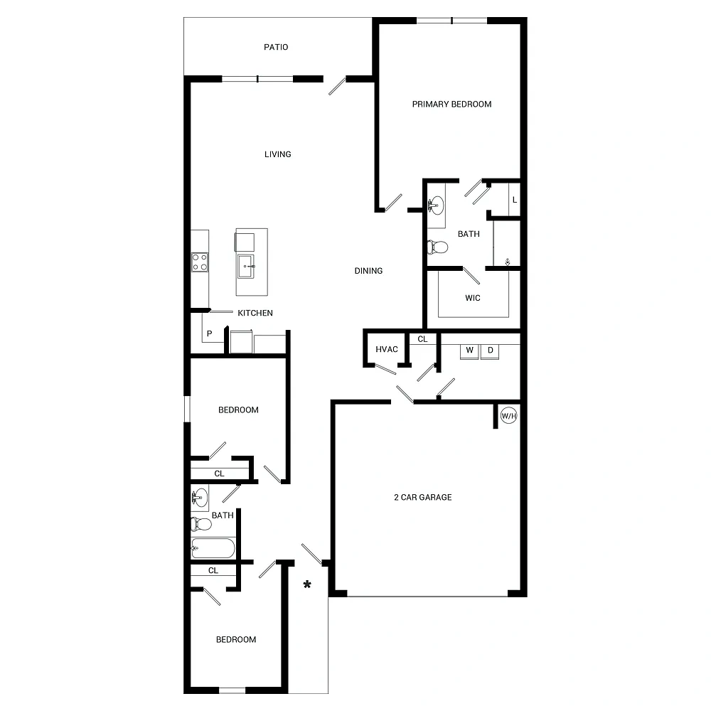 Beacon at Ashley River Rental Homes – Floor plan