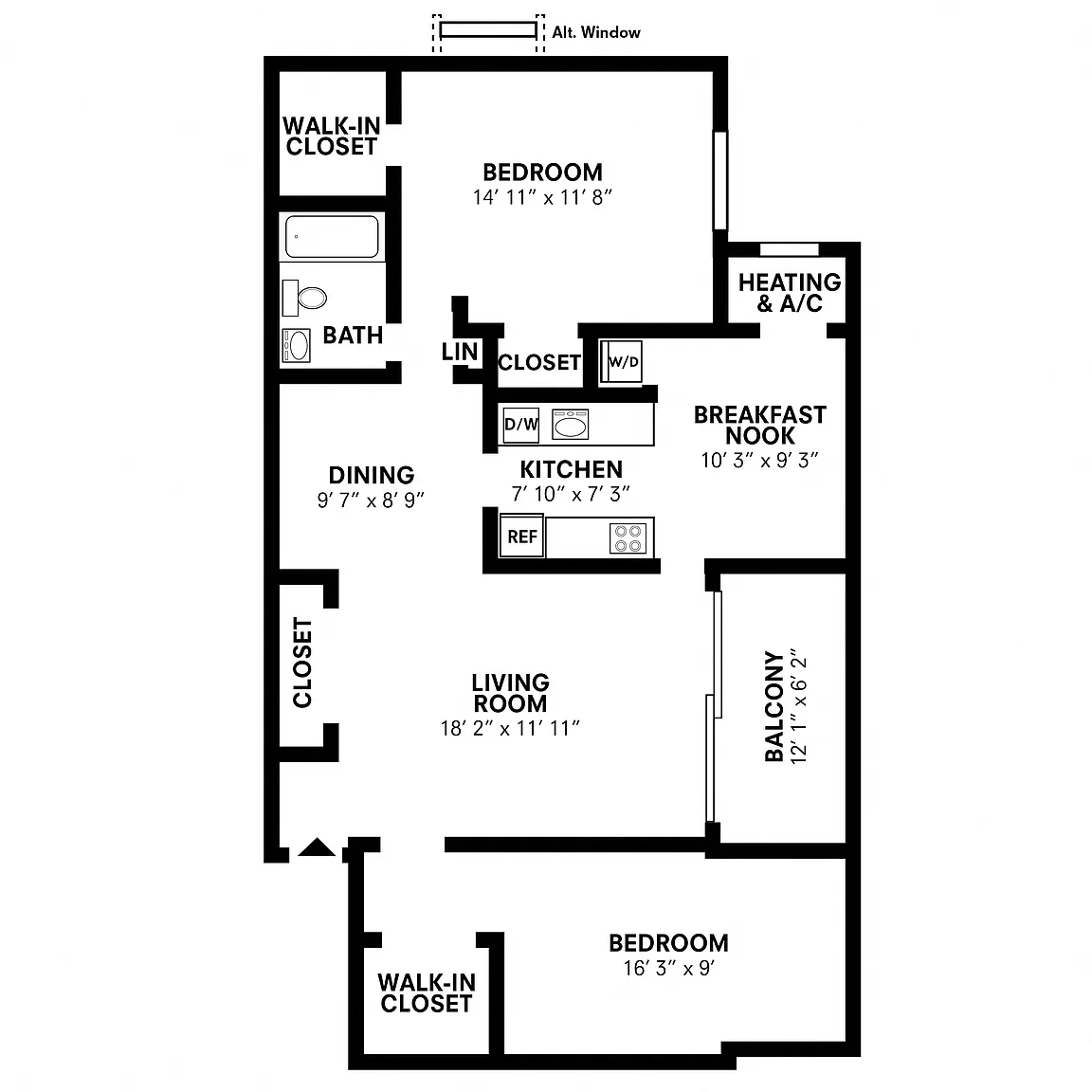 Montgomery Trace Apartment Homes – Floor plan