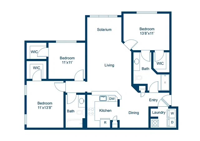 The Enclave at Tranquility Lake Apartments – Floor plan