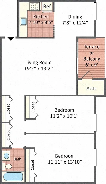 York Apartments – Floor plan