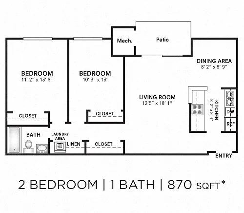 Mount Vernon Square Apartment Homes – Floor plan