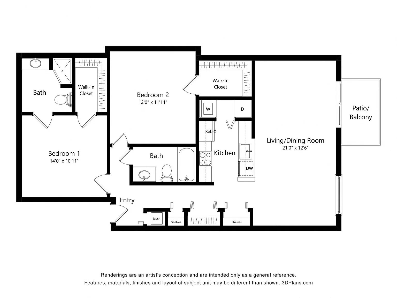 Portsmouth Apartments – Floor plan