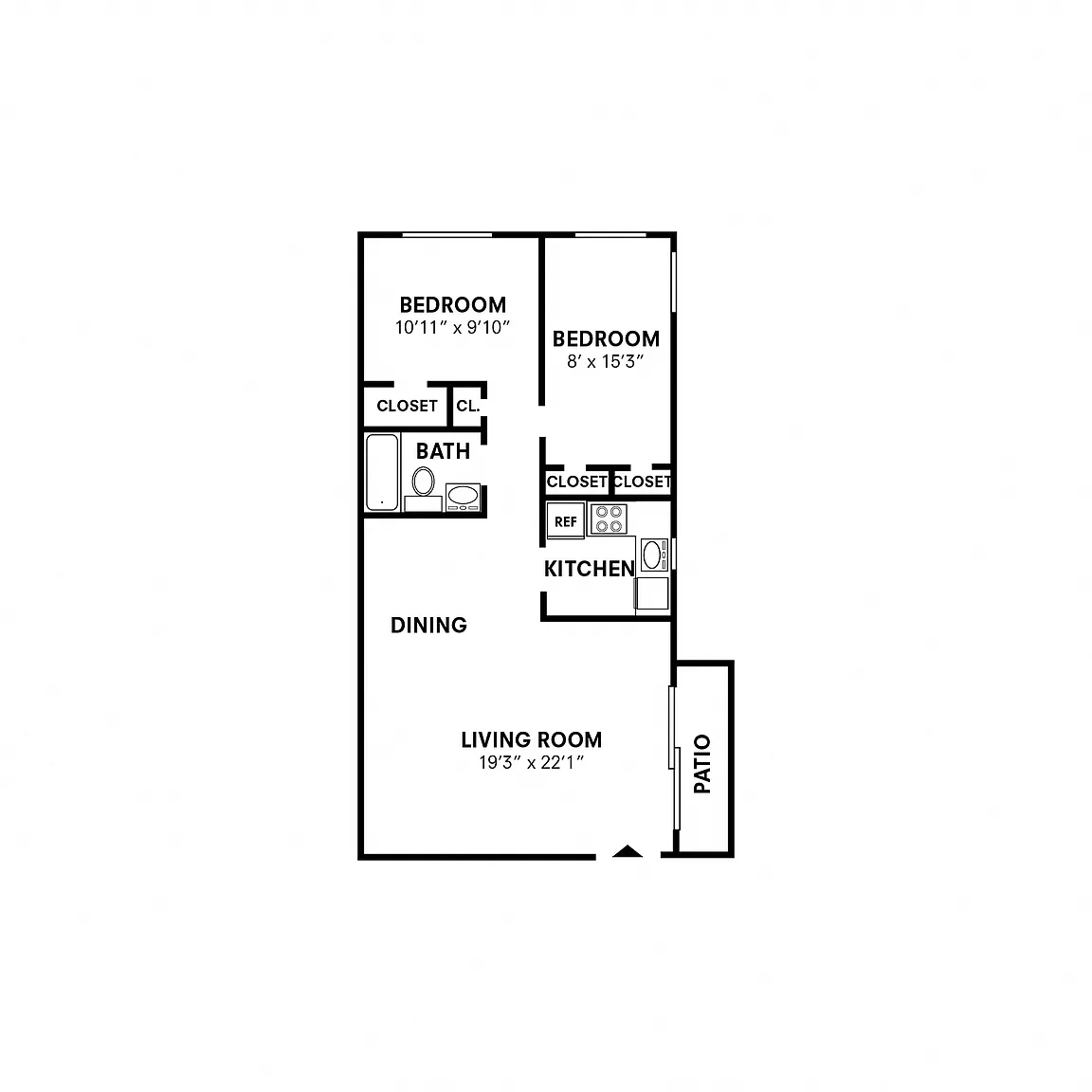 Post and Coach Apartment Homes – Floor plan