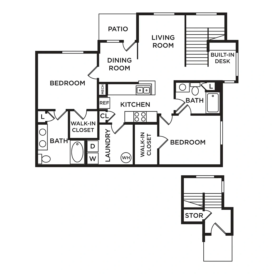 Westlake at Morganton Apartment Homes – Floor plan