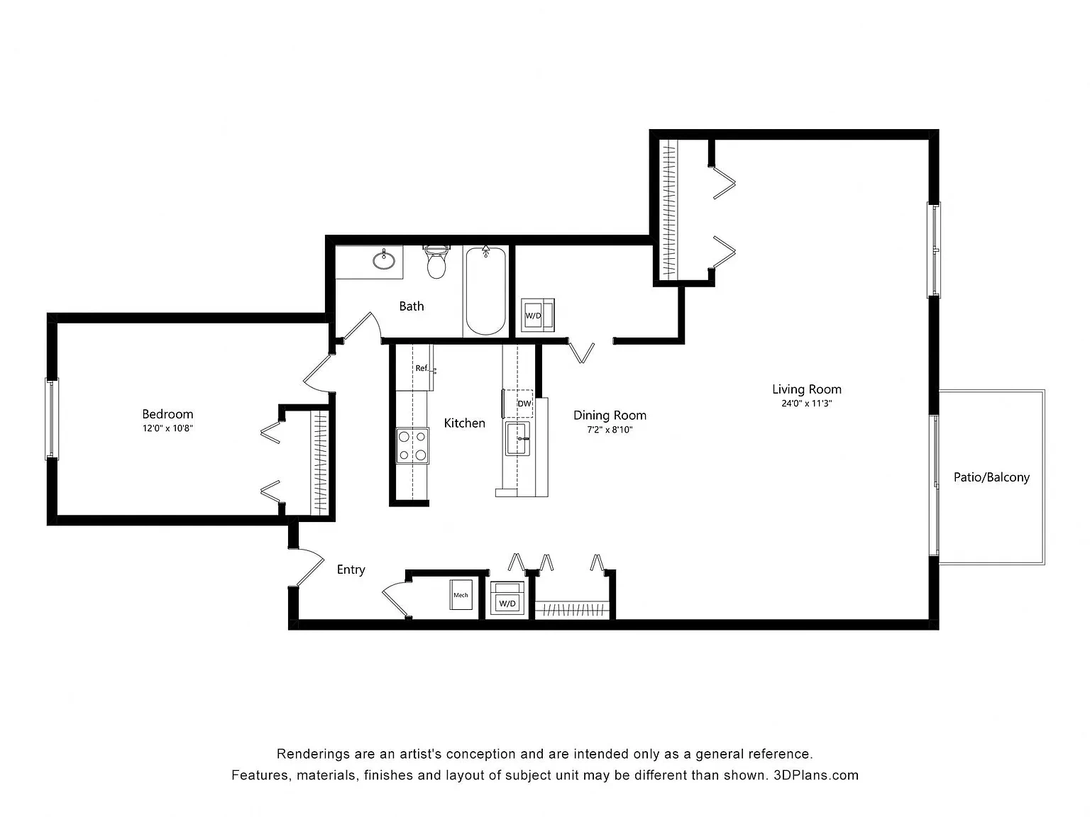 Portsmouth Apartments – Floor plan