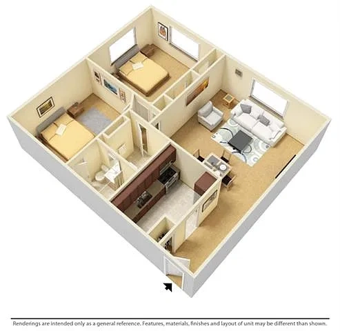Crystal Tower – 2 Bed 15 Bath