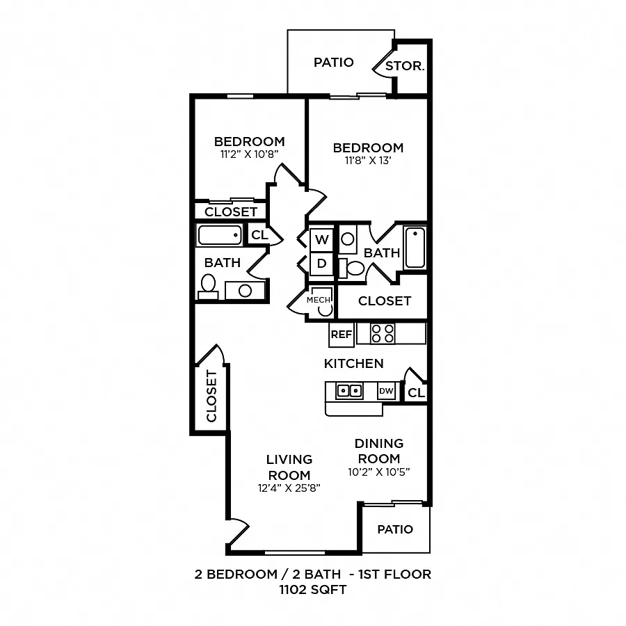 The Lakes of Beavercreek Apartment Homes – Floor plan