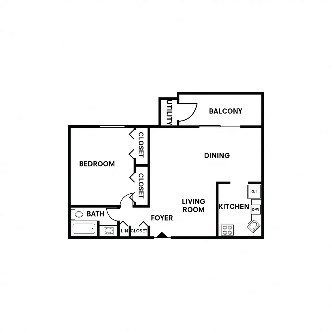 Cedar Gardens and Towers Apartments and Townhomes – Floor plan