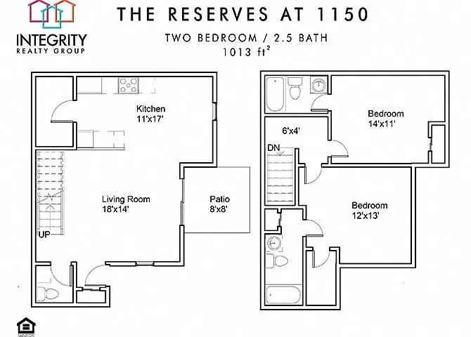 Reserves at 1150 / Parma – 2 Bed 2.5 Bath Town Home