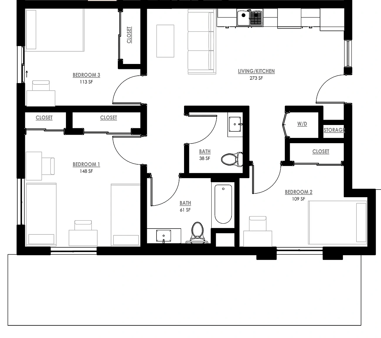 Stateside Student Housing – Floor plan