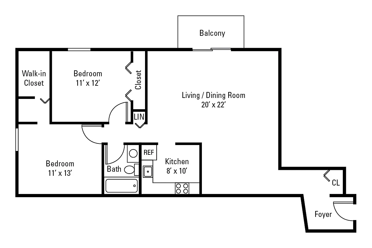 Maiden Bridge and Canongate Apartment Homes – Floor plan