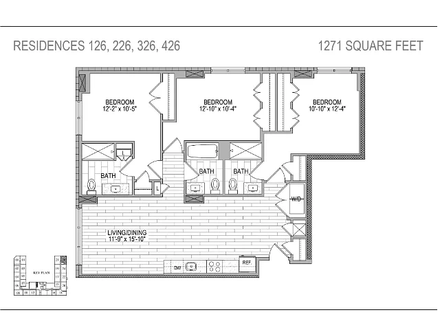 Cherry Hill Apartments – Floor plan